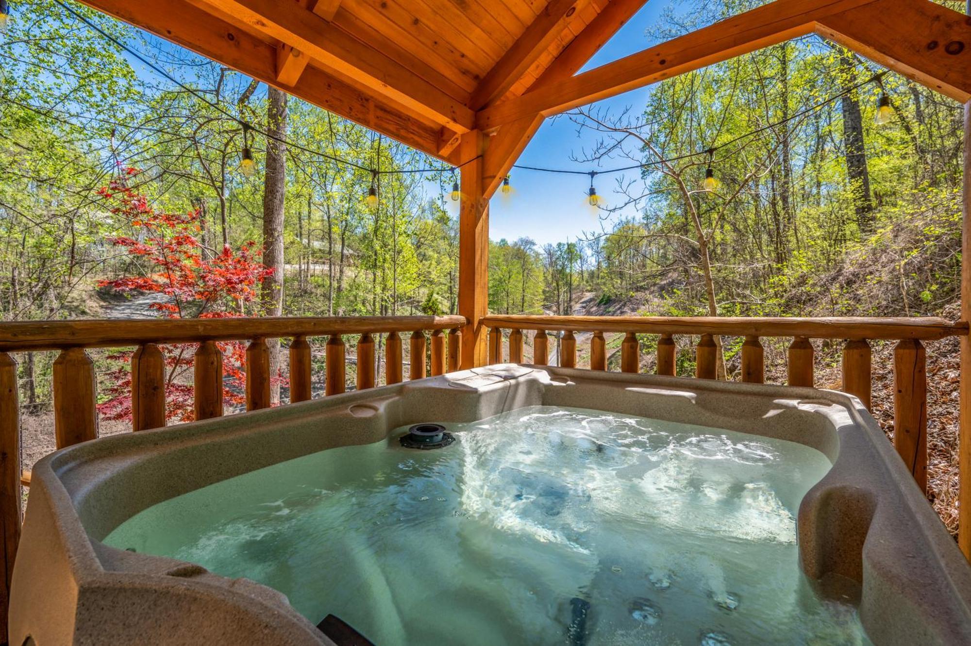 Permanent Vacation-Private Honeymoon Cabin With Hot Tub Sevierville Kültér fotó